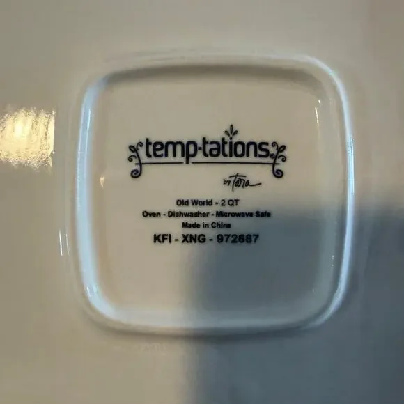 Temptations Old World 9 Piece Set floral lace holiday Ceramic NEW with lids - Picture 2 of 5